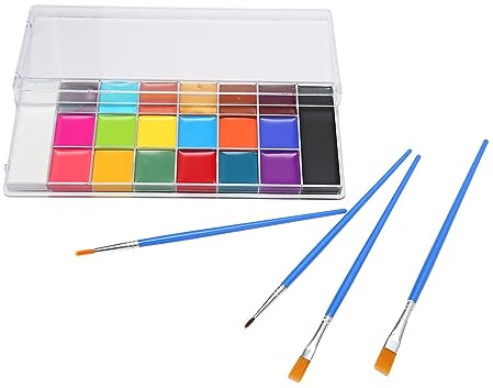 Face and Body Paint Kit, Professional Vivid Colors 20 Colors Body Paint Oil Palette Set for Cosplay
