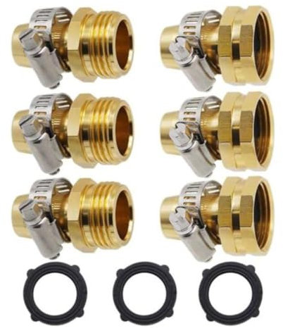 3 pz 3/4 ''5/8'' Tubo Da Giardino Connettori Rapidi Riparazione Danneggiato Che Perde Tubo Dell'acqua Adattatore Tubo di Raccordo Tubo di Irrigazione Joint-1 set