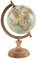 Globo Terráqueo Vintage 12,5 cm diametro: Explora el Mundo desde tu Escritorio. Bola del Mundo con Base, Mapa Antiguo para Decoración y Aprendizaje. Regalo Educativo para Niños y Adultos
