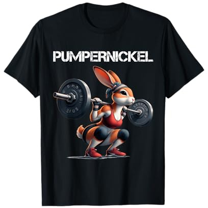 Pumpernickel - Fitness Häschen Osterhase Gym Kaninchen T-Shirt