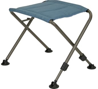 BERGER Slimline Beinauflage | Klapphocker Camping Fußhocker Outdoor belastbar bis 100 kg | Campinghocker Campingstuhl Fußstütze klappbar leicht & stabil | als Hocker oder Fußablage