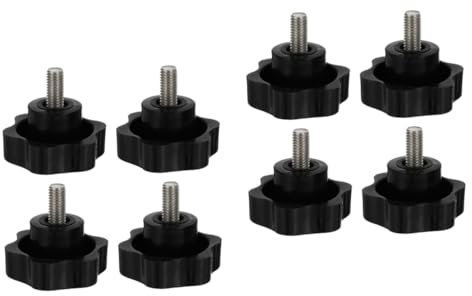 SOLUSTRE 8stücke Clamping Knopf Kunststoff Außengewinde Sternform Installieren Für Möbel Und Maschinen Ersatzteile Für Handwerkzeuge