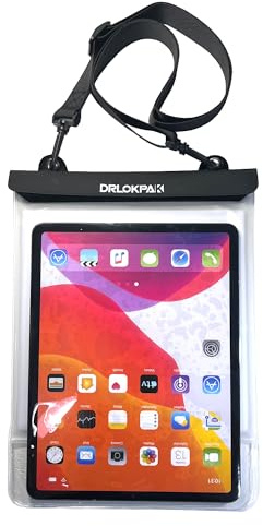 DRLOKPAK Waterproof Tablet case Dry eReader Bag for Ipad Kindle up to 13