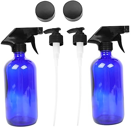 HONMEET Flacon Pulvérisateur Réutilisable Compact Léger Pour Cosmétiques Voyage Pompe Et Bouchon
