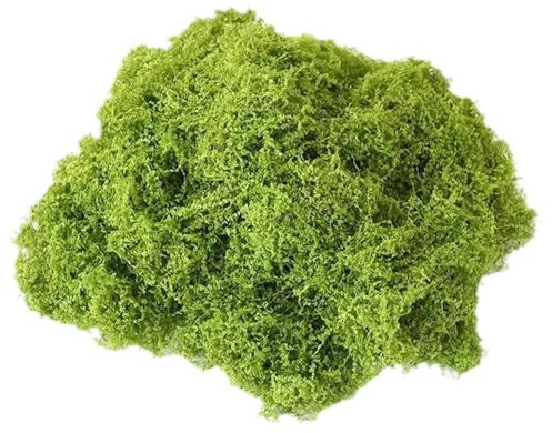 Joberio Künstliches Moos – Kunstmoos Für Zimmerpflanzentöpfe | Fake Sod Moss Green Grass | Wollähnliches Künstliches Bastelmoos Für Die Herstellung Von Aquarien, Moosgemälden, Mooswänden
