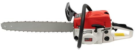Petrol Chainsaw,52cc 2 Stroke Gas Powered Chainsaw 22 Inch Handhold Wood Cutter Chain Saw 7500rpm High Speed,for Forest Harvesting,Cutting Wood,Pruning Branches,Gardening