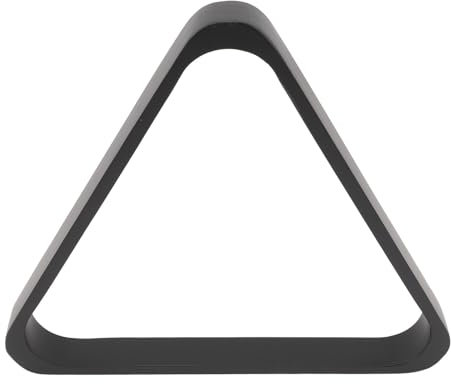 Pool Table Balls Rack, Black Wooden 57.2mm 9 Ball Billiard Pool Triangle Rack, Snooker Table Accessories for Game Enthusiasts