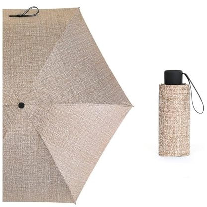 NTIYOU Folding Umbrella Umbrellas Mini Pocket Umbrella UV Small Umbrellas Portable 5 Folding 18cm Length Parasol Umbrella Portable