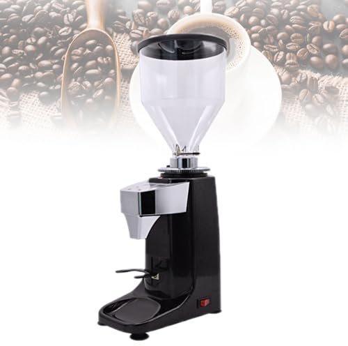 Molinillo De Café En Grano Comercial De 1 Litro, Molinillo De Café Cuantitativo Eléctrico Profesional De 250 W Con Pantalla Digital, Ajuste De 19 Velocidades, Disco De Molienda De Acero Inoxidable