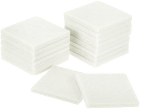 uxcell Furniture Pads, 16Pcs 2 - Square Self Adhesive Felt Furniture Pads, Floor Protectors for Furniture Feet Chairs Legs Hardwood Floors (Beige)