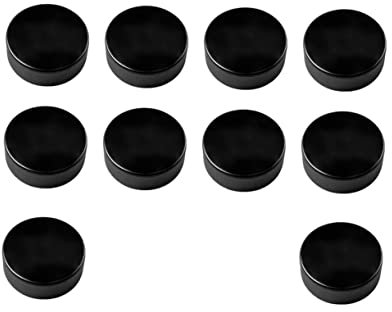 Kisangel Gummi-Eishockey-Pucks 10er-Pack Standard-sportausrüstung Schwarz Glatt Training