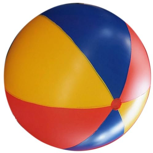 ibasenice Giocattolo Gonfiabile Gigante Da Spiaggia Extra Large in Pvc Rosso Giallo 0 7 M