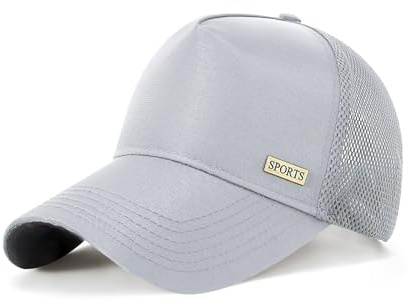 YAMEE High-Crown Baseball Cap Herren Atmungsaktive Halb-Mesh,Sommer Schirmmützen für Herren Wasserdicht Schnelltrocknend,Basecap Herren Sonnenschutz,Kappe Damen Leicht,Baseball Caps für Herren