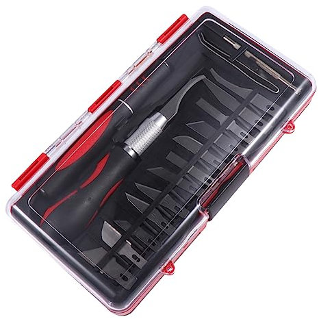 Kit de 16 Ciseaux à Main en Acier pour Sculpture sur Bois