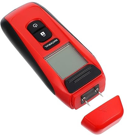 FIXOSHEE Misuratore Umidità Display Lcd Tester Per Muratura e Cartongesso Strumento Portatile Per Rilevamento Perdite e Controllo Umidità Facile Usare e