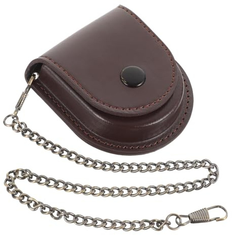 Gatuida Custodia Per Orologio Da Tasca in Stile Retrò in Pu Porta Orologio Vintage Protettivo Contro Graffi e Sporco Portatile Per Uomo Regalo Pratico Per Uso Quotidiano