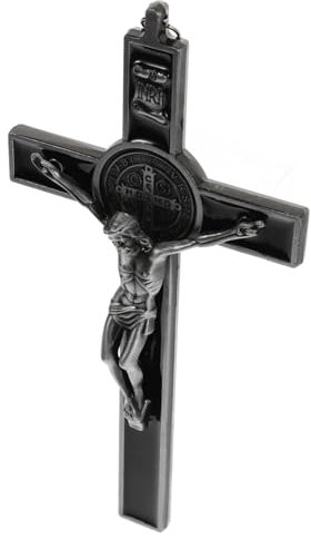 Ciieeo Crocefisso Decorativo Vintage Gesù Ornamentazione Religiosa per Ufficio e Casa Cristiana Versatile e Resistente Adatto per Ogni