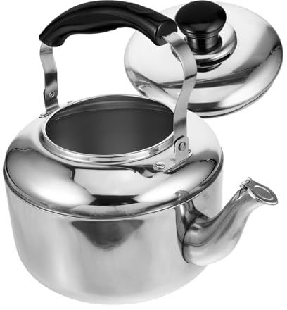 STOBAZA Bouilloire à Sifflet Acier Inoxydable Bouilloire à Eau pour Plaque Induction et Cuisinière Résistance Haute Température Design et Sûr pour Thé et Café