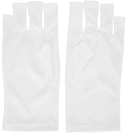 Xiuganpo Guante de Protección UV de Alta Calidad para el Cuidado de la Piel del Arte de las Uñas, 8,7 Pulgadas de Largo, Material de Poliéster Duradero, para Disfrutar del Proceso del Arte de las