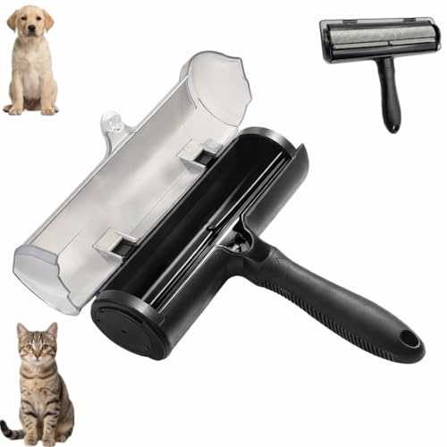 Générique Brosse Anti Poils Animaux pour Chat Chien, Enlève Ramasse Poils sur Canapé, Tapis, Vêtements et Sièges de Voiture, Réutilisable
