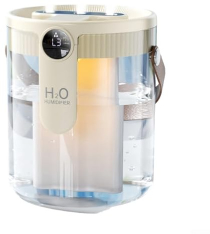 Humidificador inalámbrico de 1,5 L con tres controles de pulverización independientes para la humedad del aire personalizable y un funcionamiento silencioso en entornos pequeños (beige)