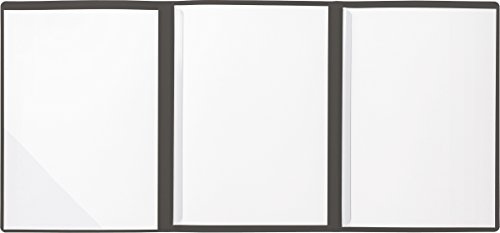 Brunnen Application Folder A4 for 10 Pages Structured Cardboard with Fine Lines Black