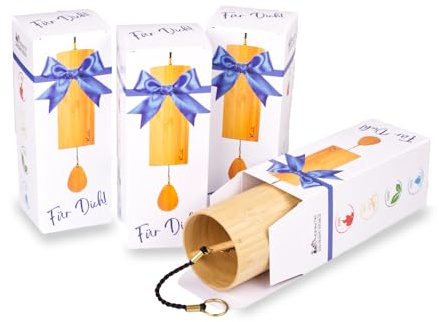 Koshi Klangspiele aus Bambusfurnier 4er Spar-Set mit Geschenkverpackung