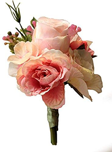 Fouriding Bräutigam Anstecknadel Boutonniere Boutonnièr Braut Blumen Corsage Brosche Hochzeitsanstecker der Männer für Herren Hochzeit Anzug Bankett Partei Dekoration