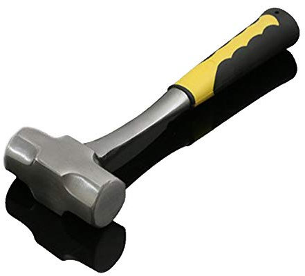 Marteau De Bâton De 3 Livres, Marteau De Traîneau De Fibre De Verre, Acier Forgé Résistant, Poignée En Caoutchouc 13 Pouces