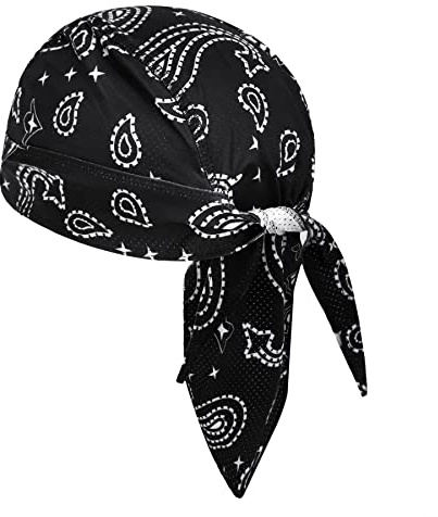 Unisex Piratentuch für Damen Herren Bandana Cap Hut Sport Kopfbedeckung Kopftuch Hip Hop Cap Stirnband aus atmungsaktive Radsport Mütze