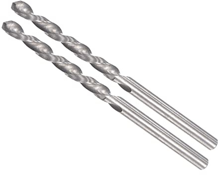 CoCud Solid Carbide Drill Bits, 2.6mm Diameter, Left Hand YG6X (C3/K10) Tungsten Carbide Straight Shank Twist Drill Bits - (Applications: for Stainless Steel Alloy), 2-Pieces