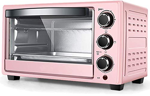 JYCCH Mini Four et Gril, Four électrique 23 L 1300 W température réglable 70-250 ℃ et 60 Minutes minuterie Convection Four Grille-Pain de comptoir (Rose)