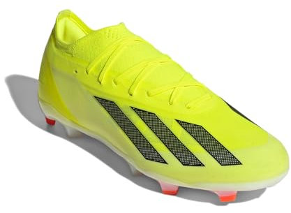 adidas Tenis X Crazyfast Pro Firm Ground unisex para adultos, Team Solar Amarillo/Negro/Blanco, 12.5 US Women/11.5 US Men