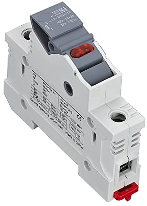 GRL ac Sicherungshalter Basis Fosibles Box RT18-32 Box 10x3 8mm 500 V Schnellblas Keramik RO15 DIN Bahnmonge (Size : 6A, Color : RT18X-32)