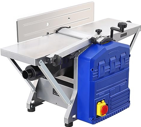 Power Benchtop Planer, Towallmark puissant raboteuse de table de travail de 1250 W, avec faible teneur en poussière, pour le brossage et l'épaisseur du bois dur et tendre