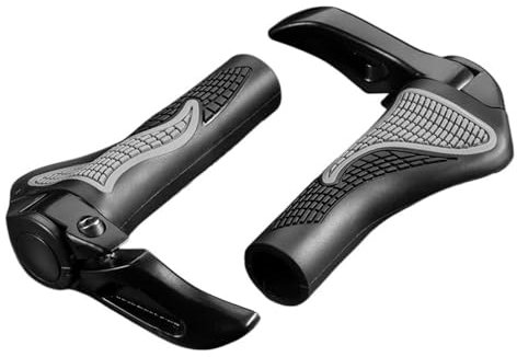 SkyjOy Fahrradgriffe Fahrradgriffe, Hörner, Schraubstock, Lenkergriffe, Radfahren, stoßfest, staubdicht, Fahrradgriffe, Gummi, beidseitig verriegelt Fahrradgriffe Ergonomisch (Color : BT1008B)