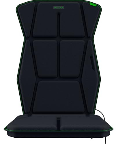 Razer Freyja - Gaming sittdyna med Sensa HD-haptik - HyperSpeed Wireless och Bluetooth - för spel- och kontorsstolar - haptik EQ via Razer Synapse - 101cm x 40cm x 5cm, Svart