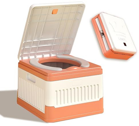 Tragbares Töpfchen Für Kinder, Klapptoilette Mit Einweg-Ersatztaschen, Leicht Zu Reinigen, Toilettensitz Kinder Unterwegs, Campingtoilette Faltbar, A
