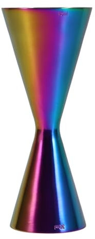 SOLUSTRE Jigger Cocktail Acciaio Inossidabile Giapponese Con Misura Graduata Misurino Professionale Per Bar e Casa Accessorio Mixologia e Resistente