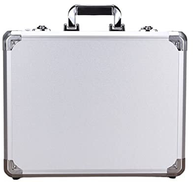 Cassetta portautensili in lega di alluminio con cassetta portautensili portatile di grande capacità per valigia File Storage Case