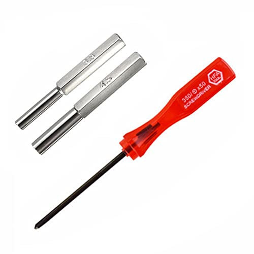 ChicBosomn säkerhetsskruvmejsel bit set 3,8 mm + 4,5 mm + Y skruvmejsel verktyg för N64/SF-C/GB/NES