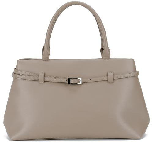 HICARRY Handtasche Groß Kunstleder Tote Bag Damen Shopper Tasche Elegante Herbst Tragetasche Frauen Henkeltaschen Vintage für Pendeln Arbeiten Reisen