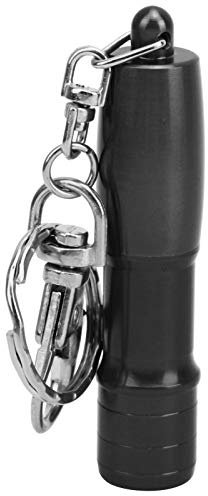 GEERYZHE Pool Tip Shaper, Aluminum Billiard Tip Pricker Pool Stick Skin Piercing Needle Pricking Pin with Keychain Tip Shaper Pool Shaper for Help to Better Preserve Chalk (Black)