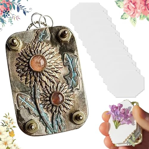 DOWNDRIFT Micro Flower Press Micro Flower Press Creativa Miniatura Prensa de Plantas de Flores Prensas de Metal DIY Prensas de Flores Prensas de Flores Prensadas Juego de Conservación Adecuado para