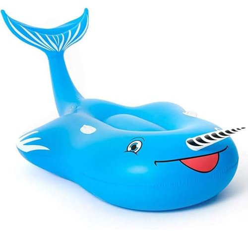 ZQDUFEA Swimming Floaty Whale Inflatable Floating Row Water Toy Bed Sofa for Adults Inflatable Pool Float for Swimming Pool/Beach 270 * 145 * 100CM Ergonomic