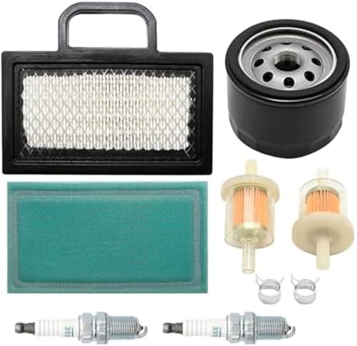 Yurefax 499486S Luftfilter-Tune-Up-Kit mit Kraftstofffilter, Ölfilter, Zündkerze, Ersatz, for John Deere, Rasentraktor D130, D140, L111, Ersatz, for Husqvarna, Ersatz, for Toro-Modelle Luftfilter-Eins
