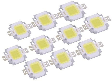 Saluaqui Reemplazo de Bombilla SMD de 10W LED para Luz Inundación - COB DC 9-10V, Cálido - Alta Potencia, Energía Energética, bajo Calor, Opcional (#1)