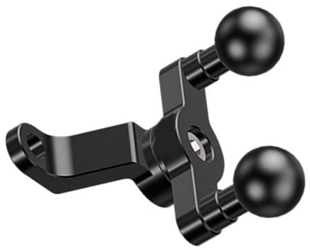 RWAJZAX 25,4 mm Doppel-Kugelkopf-Adapter, Motorrad-Lenkerhalterung, 2,5 cm Kugel-Basishalterung, Reaview Montageständer, Motorradhalterungsadapter