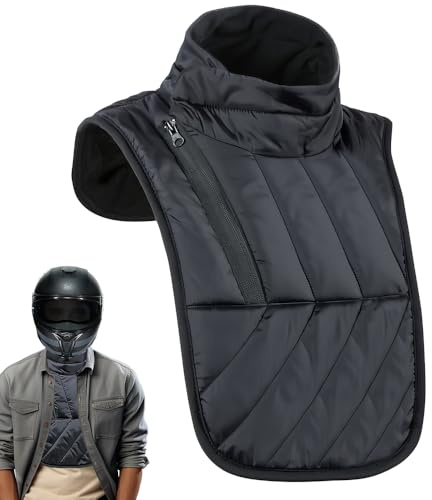 SKIKHN Halswärmer Motorrad, Winddichtl Motorrad Hals und Brustwärmer, Verstellbarer Motorrad Nackenwärmer, für Radfahren, Skifahren, Reiten, Outdoor-Aktivitäten im Winter