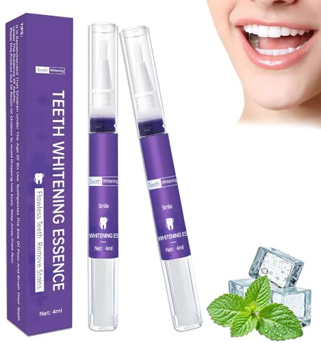 2 Piezas Blanquear Dientes, Gel Blanqueador de Dientes, Blanqueador Dental Violeta, Fórmula para uso diario, Ayuda a aclarar el color, Resultados visibles desde casa cómodamente